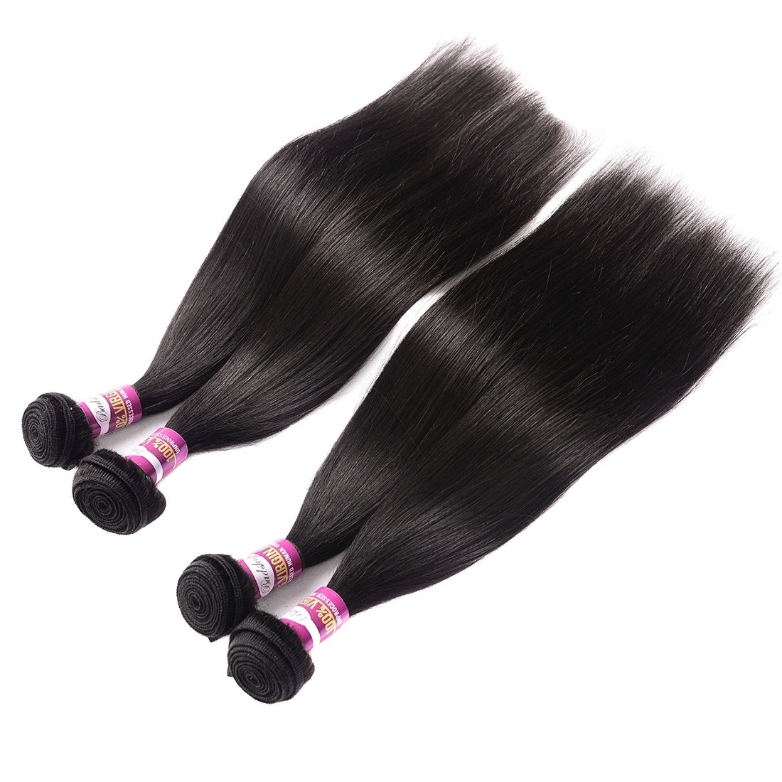 Wig Real Human Hair Extension Straight Bundle 50g