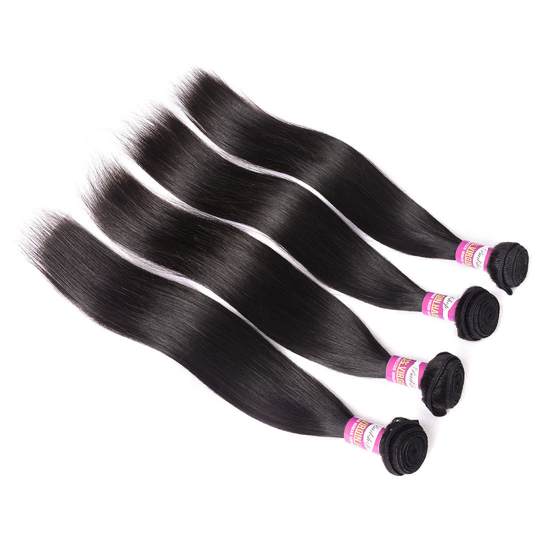 Wig Real Human Hair Extension Straight Bundle 50g