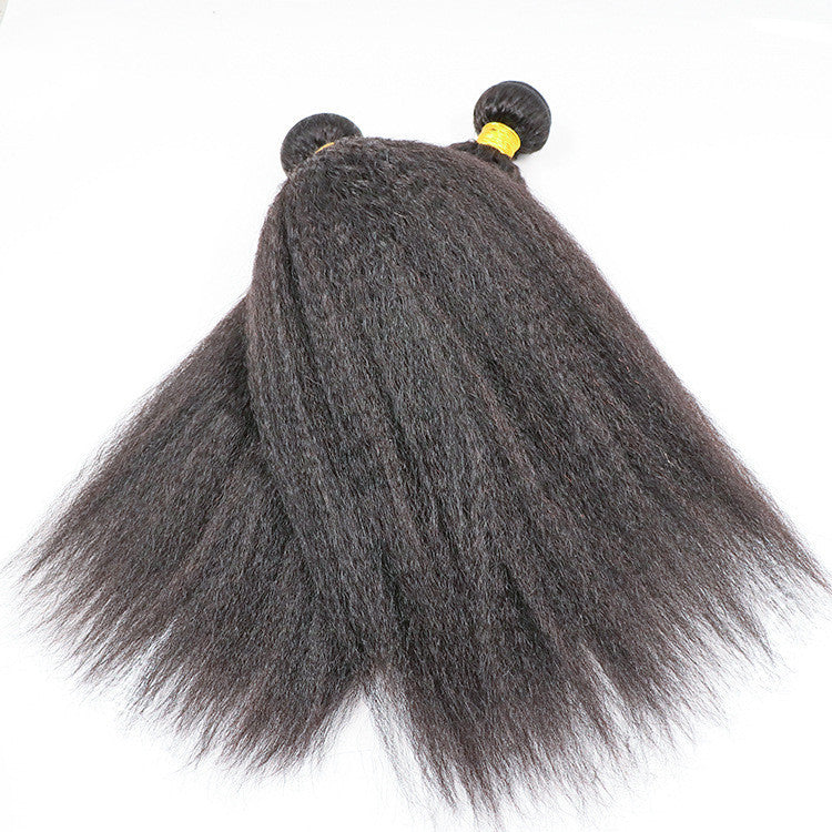 Natural Human Synthetic Fiber Wig Hair Curtain