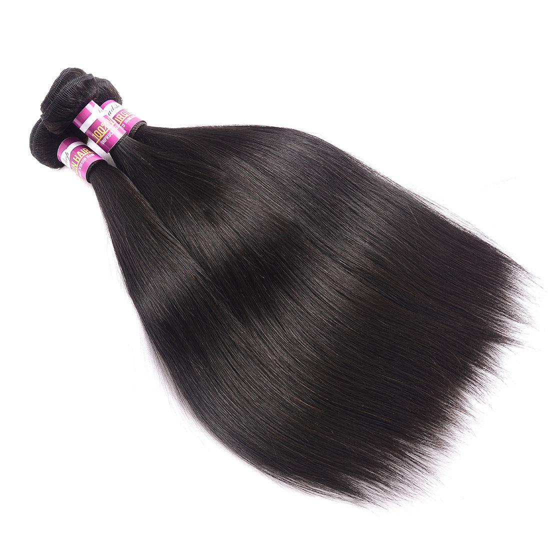 Wig Real Human Hair Extension Straight Bundle 50g